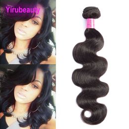 Peruvian Virgin Hair Extensions 1 Piece One Lot Human Hair Bundle Body Wave Hair Wefts Natural Color Wholesale Body Wave