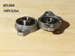 10pcs/lot KFL004 FL004 20mm zinc alloy bearing units pillow block bearings flange block bearing for CNC router parts