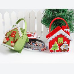 NEW Creative Christmas Tree Snowman Santa Claus Candy Bag Handbag Home Party Decoration Gift Bag Christmas Supplies