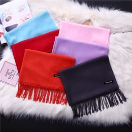 Fashion 2018 new spring winter scarves for women shawls and wraps lady pashmina pure long cashmere head scarf hijabs stoles TO904