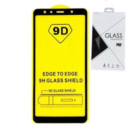 Full Cover 21D 9D Tempered Glass Screen Protector AB Glue FOR Samsung Galaxy M30 A10 A20 A30 A40 A50 A60 A70 A80 A90 100P Retai