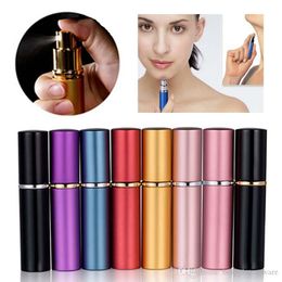 Smooth Aluminium Perfume Bottle 5ml Refillable Perfume Atomizer Travel Bottles Fragrance Spray Bottles Home Fragrances Bottles BH2185 TQQ