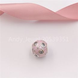 Andy Jewel Authentic 925 Sterling Silver Beads Pearlescent Pink Dreams Charm Charms Fits European Pandora Style Jewelry Bracelets & Necklace 797033EN15
