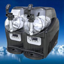 high quality cold juice drinks machine 2 cylinder snow mud machines commercial snow melting machine sand ice maker