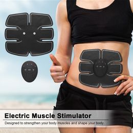Electric Abdominal Muscle Stimulator Exerciser Trainer Smart Fitness Gym Stickers Pad Body Slimming Massager Belt Unisex