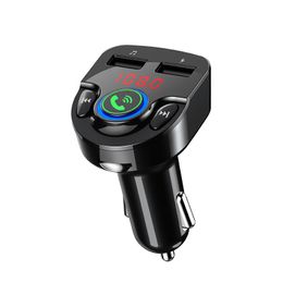 Latest G32 car charger Bluetooth5.0 Car MP3 Player Dual USB Cars Fast Charge Wireless Handsfree Calling Music Adapter FM Modulator