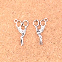 108pcs Charms sewings scissors Antique Silver Plated Pendants Making DIY Handmade Tibetan Silver Jewelry 28*15mm