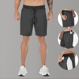 Men's Shorts 2020 Summer Gym Fitness Mens Shorts Casual Ployster Black Biker Short Homme Sport Workout Shorts For Male Beach White Joggers L230518