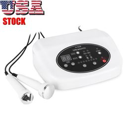 High Quanlity 2 Probes Ultrasound Facial Body Skin Massager Therapy Ultrasonic Skin Deeping Clean Beauty Machine