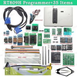 Freeshipping RT809H Universal EMMC-Nand FLASH Programmer +35 Items +TSOP48 Adapter +TSOP56 Adapter +SOP8 Test Clip Free Shipping