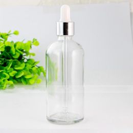 Wholesale Big Capacity 100Ml Clear Glass Dropper Bottle Essential Oil Cosmetics Dropper Pipette Bottles 280 Pcs Lot