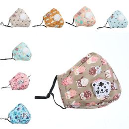 Cotton Cloth Reusable Respirator Protect Owl Fashion Face Mask Anti Dust Kids Mouth Mascarilla Mushroom Can Put Pm2.5 Philtre Tiger 4sma B2