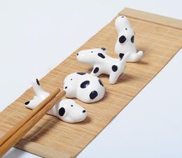 Lovely Dog Chopstick Holder Ceramic Chopsticks Rest Creative Household Tableware Stand 4 Styles Free Shipping SN2785