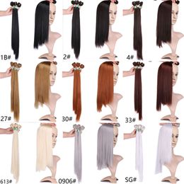 high quality hair weave silky straight Fibre 1b 99j brown red Colour High Temperature Synthetic Hair weft bundles Hair Extension