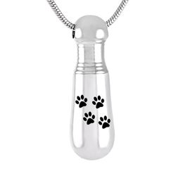Waterproof Baseball Bat Cremation Jewelry Women Pendant Keepsake Gifts pet Dog /cat Memorial Urn Necklace for Ashes