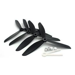 2Pair 3-Blade Propeller CW CCW with Nuts for MJX Bugs 2 B2C/B2W - Black