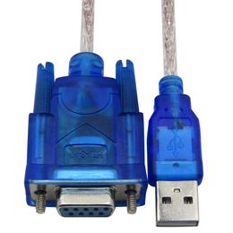 500pcs USB to RS232 Female Cable USB to serial port holes 9 holes 80cm USB to DB9 female