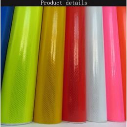 High Visibility Microprism Engineering Roadway Safety Traffic Signal Reflective Sheeting Selfadhesive PVC Film For Road Traffic Warning Sign