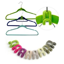 15Pcs Mini Kleiderbügel Home Easy Hook Closet Organizer Lagerregal Halter neu~