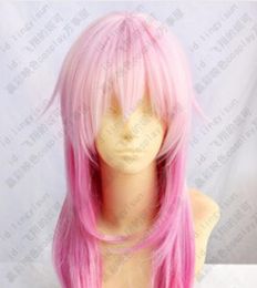 -WIG shipping New Guilty Crown INORI YUZURIHA Parrucca rosa per parrucche colorate
