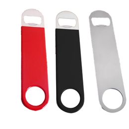 Unique Stainless Steel Large Flat Speed Bottle Cap Opener Remover Bar Blade Home Hotel Professional Beer Bottle Opener LX8784