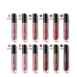 Pudaier Matte Liquid Lipstick Women Sexy Makeup Long Lasting Lip Tint Levre Lip gloss Batom Mate Nude Colour Red 72pcs/lot DHL