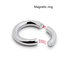 AA Designer Sex Toys Unisex 5 size for choose Heavy Duty male Magnetic Ball Scrotum Stretcher metal penis cock Ring Delay ejaculation BDSM Sex Toy men Cockrings