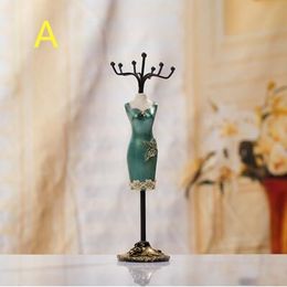 princess earring holder Australia - 14style 25*6cm lace dress princess Sequins Jewelry Stand Mannequin Earring Necklace Stand Display Holder Ring storage jewelry rack 1pc C549