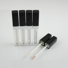 3.5 ML Lipgloss Container DIY Square AS Refillable Cosmetic Packaging Eyelash Growth Liquid Tube Empty Clear Lip Gloss Tube