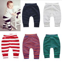 Baby Clothes Kids Striped Trousers Infant Anti-Mosquito Split Pants Boys Girls Cotton PP Pants Elastic Soft Night Pyjamas Legging YP484