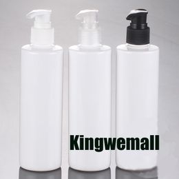 300pcs/lot 250ml White PET Cream bottle,250ml Lotion pump bottle,250ml cosmetic container,cosmetic packaging