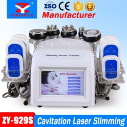 Cavitation Laser Slimming Machine 40K Cavitation Vacuum liposuction 8 Pads 650nm LLLT Lipo Laser Body Shape Salon Equipment with CE