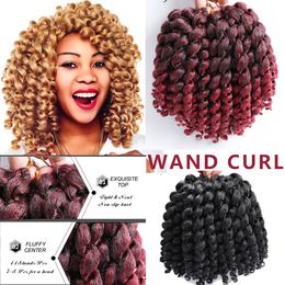 Wand Curl Short Curled Wig Afro Kinky Wave Spiral Curl Hair Africa Braid Curly