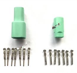 Freeshipping 20 Sets Female Male 7 Pin Electrical Auto Connector 917318-4 917319-4