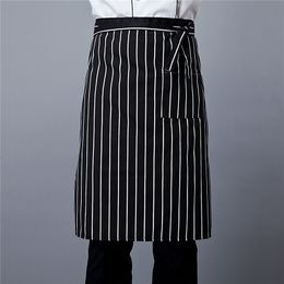 Chef half apron oil and pollution prevention restaurant hotel kitchen work clothes apron custom