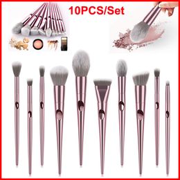 Premium Wet and Wild Makeup Brushes 10pcs/set Cosmetics brush face Foundation Blush Powder brush Concealers Eye Shadows Brushes Beauty tools