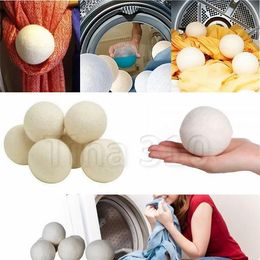 Wool Dryer Balls Reduce Wrinkles Reusable Natural Fabric Softener Anti Static Large Felted Organic Clothes Dryer Ball Laundry Product 4731