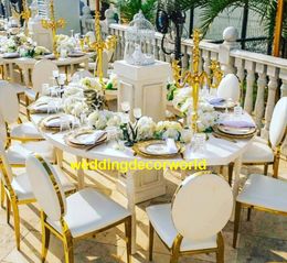 New style Tall Table Centerpiece Gold Candelabra candle holder candlestick Wedding props decor369