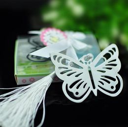 Butterfly Bookmarks Metal With Tassels Stationery Gifts Wedding Favors Stainless Steel 600PCS SN2143