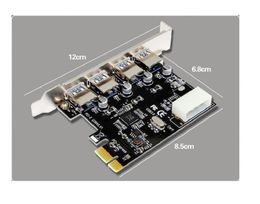 High Quality Desktop PC Expand Industrial 3.0 PCI-E To USB 4 Port High Speed 3.0 Transfer