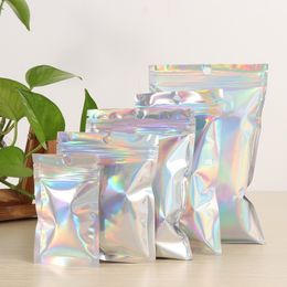 clear plastic self seal bags Canada - Aluminum Foil Clear for Zip Resealable Plastic Retail Lock Packaging Bags Zipper Lock Mylar Bag Package Pouch Self Seal Bags