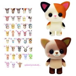 Animais de estimação felpudos com surpresas de água fuzz lavável animais fuzzy zoológico 6cm mais novo boneca de estimação fuzzy macio fluff em brinquedos de boneca lol