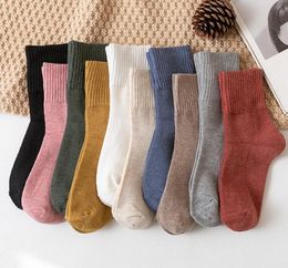 Fall winter warm socks fashion women girl cotton knit boot crew socks hosiery new year christmas friendly presents