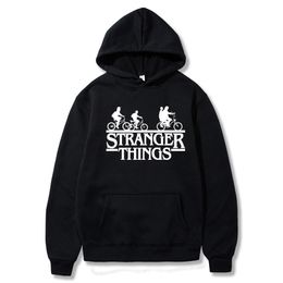 Felpa Stranger Things Logo TV Best Friend Cotone Pullover Migliori Amiche Stampa Sweatshirt Girocollo Manica Lunga Bianco Donna Sottile