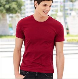 Fashion-The new spring and summer of 2018 men's T-shirt youth short-sleeved tide cotton round collar T-shirt male cultivate one's morality