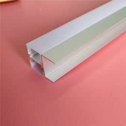 Kostenloser Versand Heißer Verkauf Beleuchtung Aluminiumprofil, Aluminium-H-Kanalprofil mit spezieller Endkappe 2 mt/teile 90 mt/los