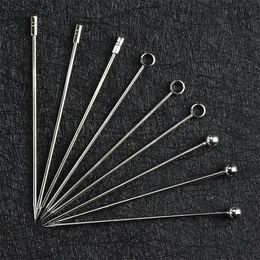 4 Styles Martini Cocktail Picks Olive Fork Fruit Sign Decoration Stainless Steel Fruit Needle Bar Tools