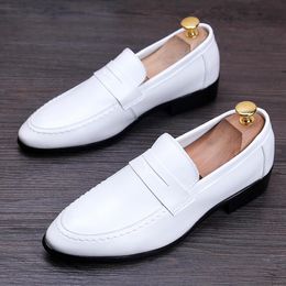 Man Designer New Genuine Leather Italian Fashion Casual Wedding Party Wingtip Dress Breathable Loafer Shoe 89