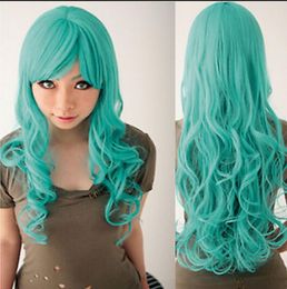 WIG Free Shipping NEW BLEACH Neliel Raionkarurongu Green Emerald Wavy Anime Cosplay Hair Wig