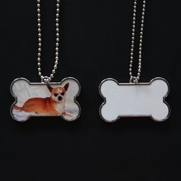 Metal Dogs Tag pendant for Blank Sublimation INk Transfer Printing Heat Press DIY double Sides Can Print With Chain Plate Neckness products